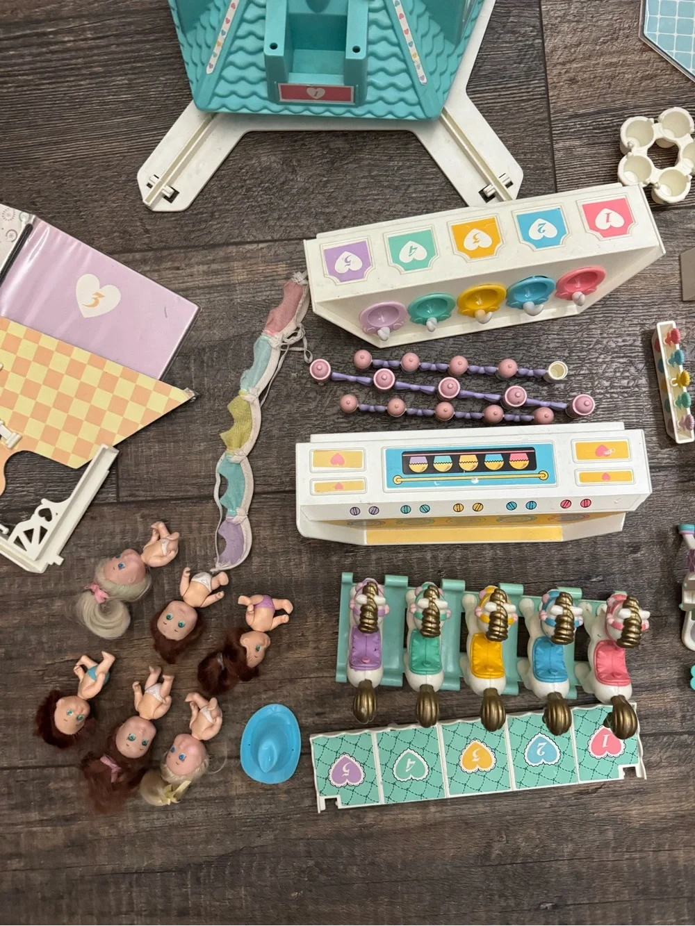 Pastel Playset Accessory Kit - Teal, Pink & Purple by